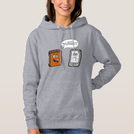 Book vs eBook Hoodie