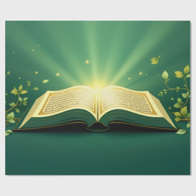 Book Wrapping Paper Geschenkpapier (Flach)