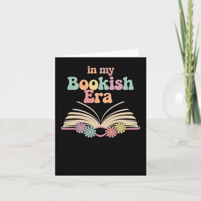 Booka Ästhetik - Niedlich Reading Lover Design Karte (Vorderseite)