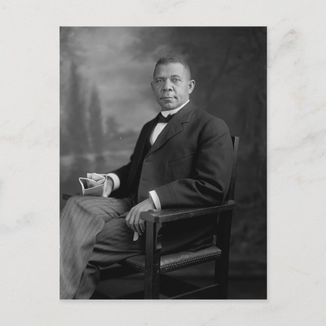 Booker T. Washington Portrait by Harris & Ewing Postkarte (Vorderseite)