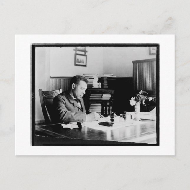 Booker T. Washington Postkarte (Vorderseite)