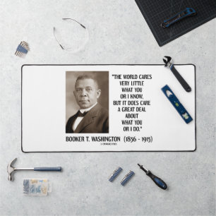 Booker T. Washington World Cares Sehr wenig Great Schreibtischunterlage