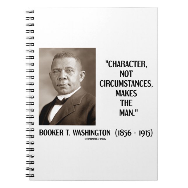 Booker T. Washington-Zeichen nicht unter Umständen Notizblock (Vorderseite)
