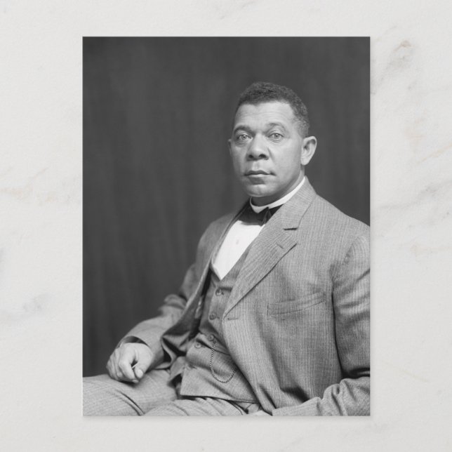 Booker Taliaferro Washington: Black Educator Postkarte (Vorderseite)