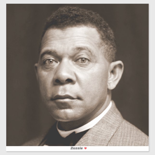 Booker Washington: Afrikanischer amerikanischer Er Aufkleber (Blatt)