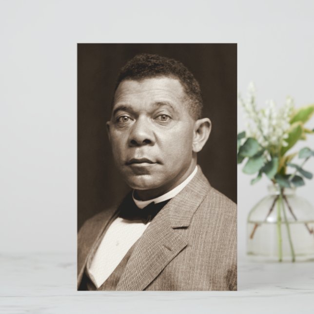 Booker Washington: Afrikanischer amerikanischer Er Briefpapier (Stehend Vorderseite)