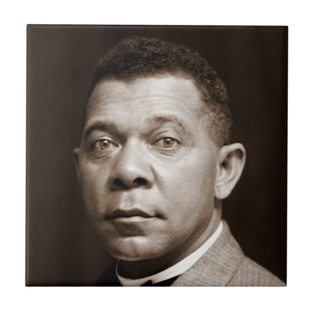 Booker Washington: Afrikanischer amerikanischer Er Fliese (Vorderseite)