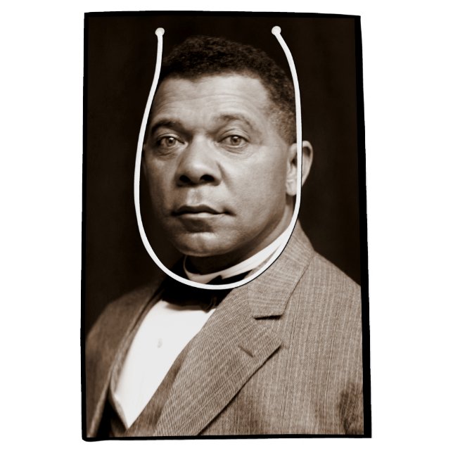 Booker Washington: Afrikanischer amerikanischer Er Mittlere Geschenktüte (Vorderseite)