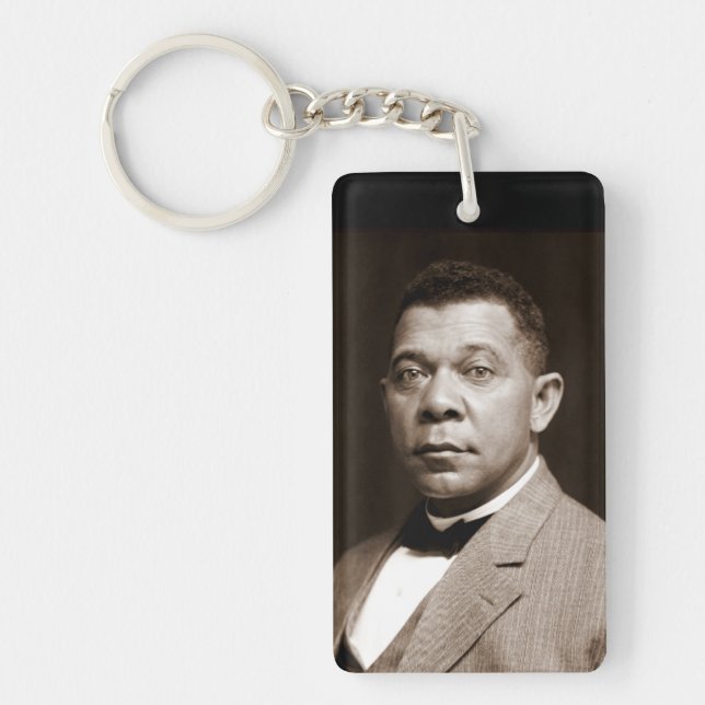 Booker Washington: Afrikanischer amerikanischer Er Schlüsselanhänger (Vorderseite)