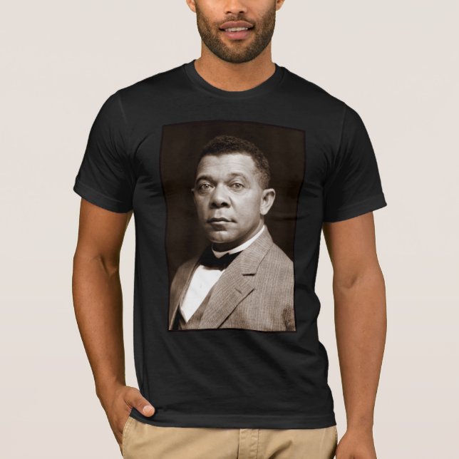 Booker Washington: Afrikanischer amerikanischer Er T-Shirt (Vorderseite)