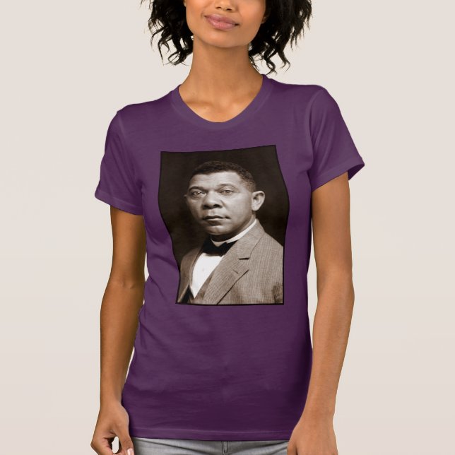 Booker Washington: Afrikanischer amerikanischer Er T-Shirt (Vorderseite)