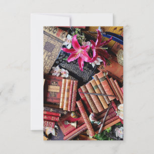 Bookish Beauty for Bibliophiles Dankeskarte