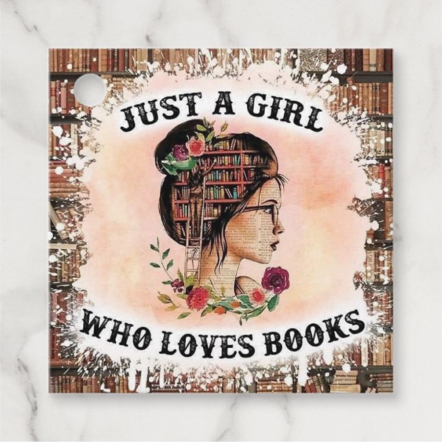 Bookish Bliss Geschenkanhänger (Vorderseite)