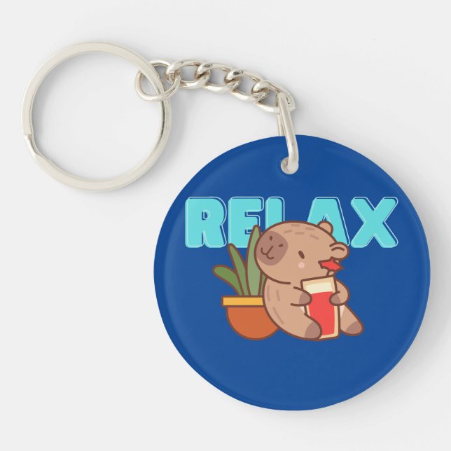 Bookish Capybara Fob (Devant)
