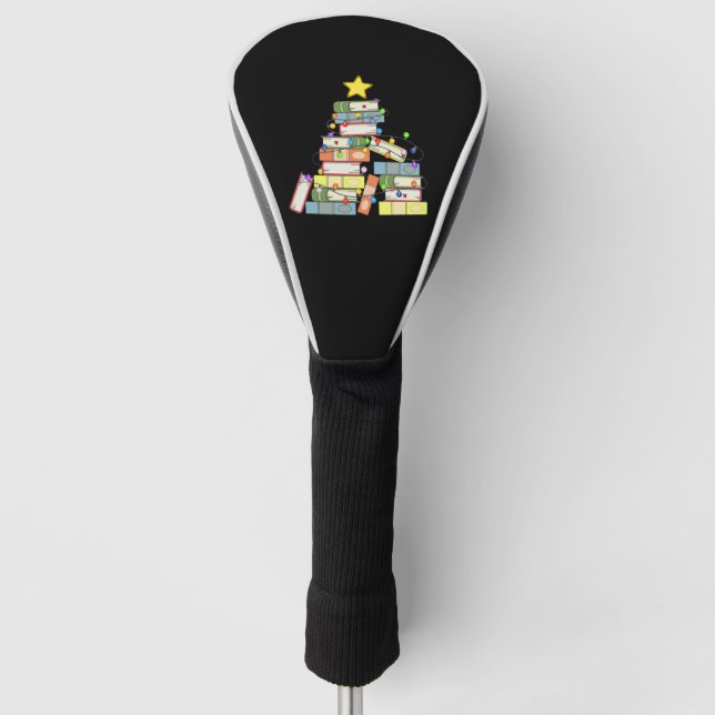 Bookish Christmas Tree I Golf Headcover (Vorderseite)