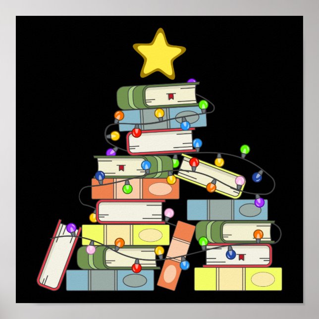 Bookish Christmas Tree I Poster (Vorne)
