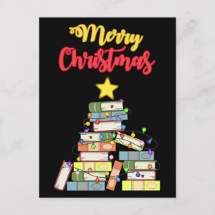 Bookish Christmas Tree I Postkarte