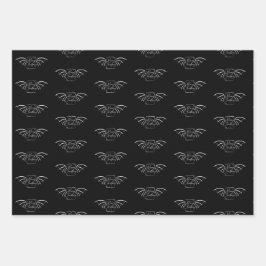 Bookish Dragon Christmas Wrapping paper gift wrap Geschenkpapier Set