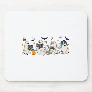 Bookish Ghost Throne von gl Halloween Mousepad
