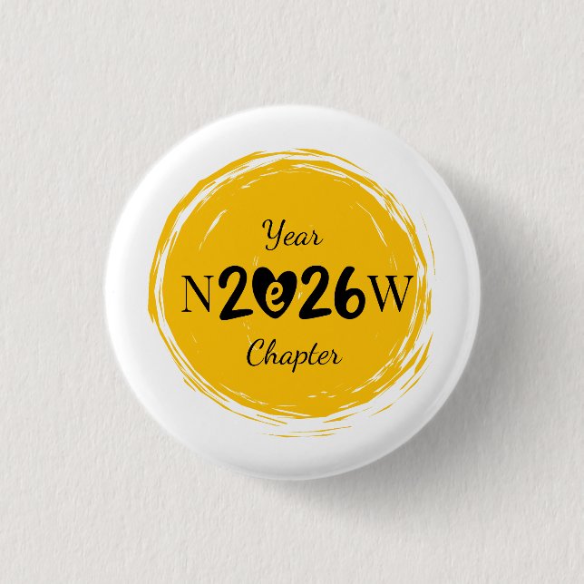 Bookish New Year Gift for Readers Button (Vorderseite)