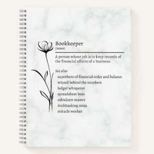 Bookkeeper Definition Funny Synonym Notebook Notizbuch