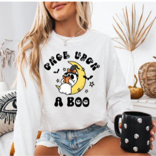 Booklet Ghost einmal bei einem Boo Halloween Sweatshirt
