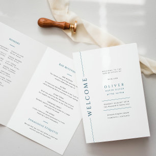 Booklet "Minimal Blue Bar Mitzvah" Programm