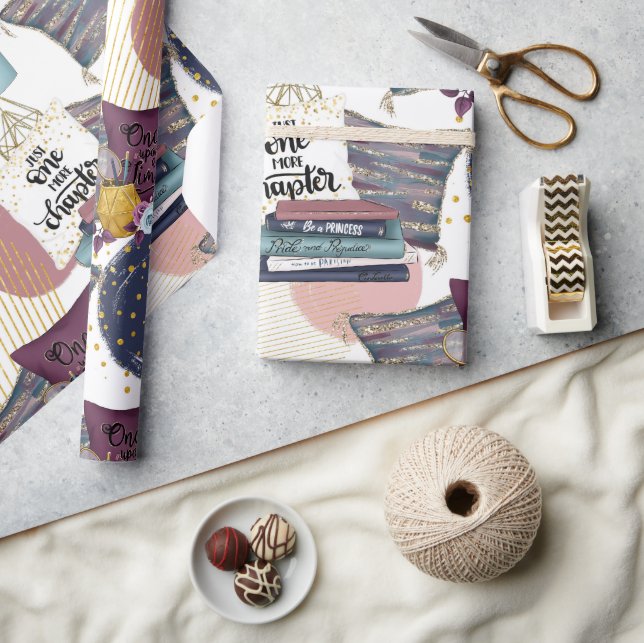 Booklover Muster Geschenkpapier (Kunsthandwerk)