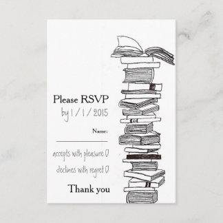 Booklovers, die Einladung UAWG Karte Wedding sind