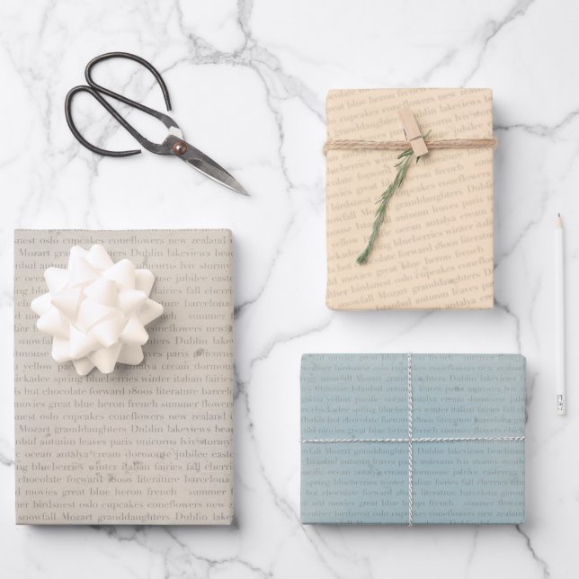 BookLovers Geschenkpapier Set (Vorderseite)