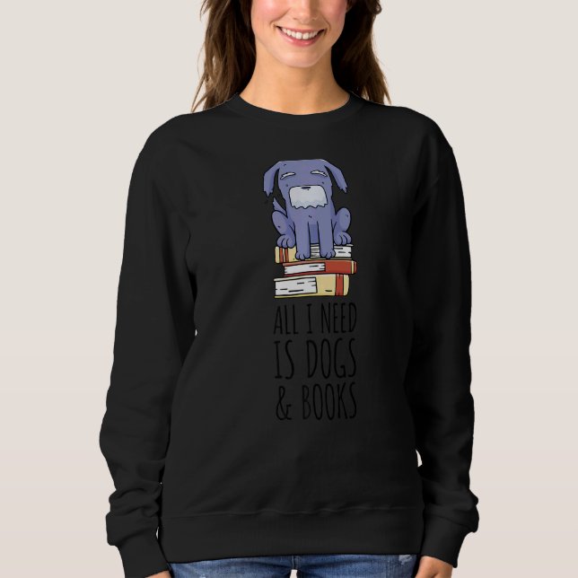 Bookman Dogs & Books Bookworm Sweatshirt (Vorderseite)