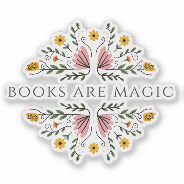 Books are Magic Sticker (Devant)