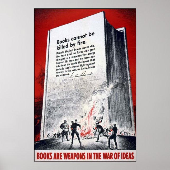 Books are Weapons Poster (Vorne)