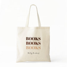 Books Books Books Cozy Rustic Browns Personalized