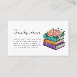 Books Bridal Shower Display shower Begleitkarte