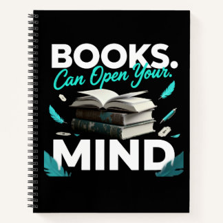 Books Can Open Your Mind Notizbuch