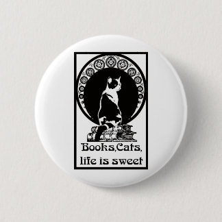 Books,cats,life is sweet Kopie_vectorized Button