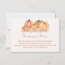 Books for Baby Insert | Autumn Pampas Grass Dankeskarte