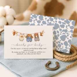 Books for Baby Little Cowboy Baby Shower Begleitkarte