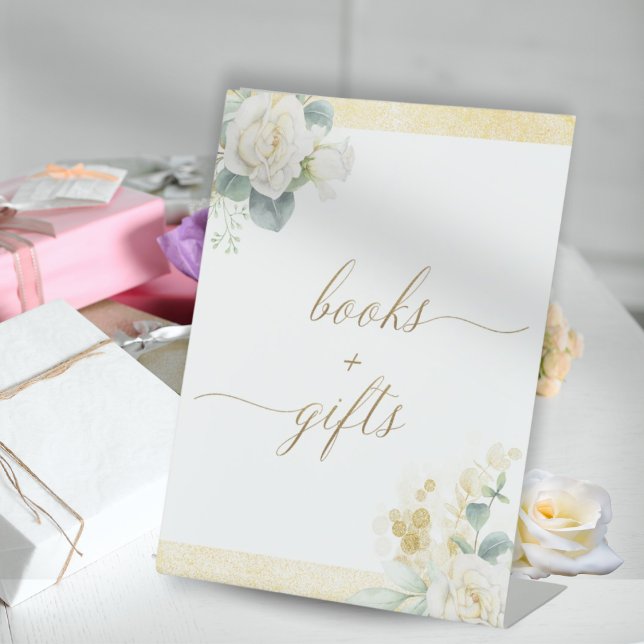 Books & Gifts Schild - Es ist ein Baby Shower Gold (Von Creator hochgeladen)