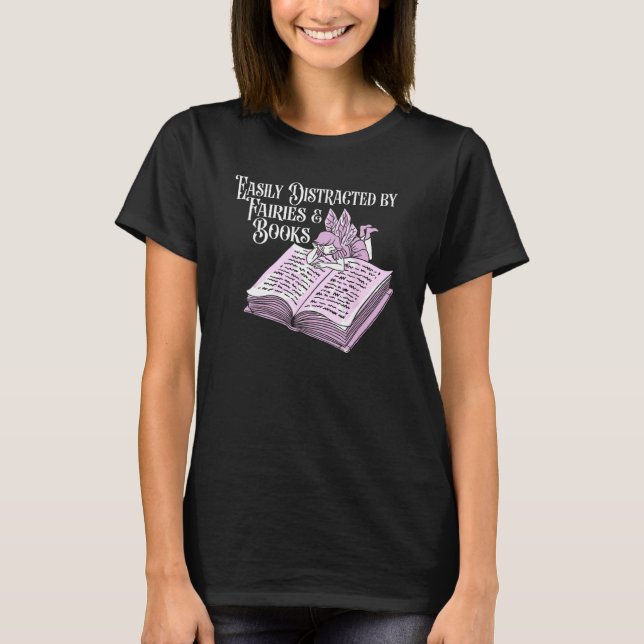 Books Literature  Bibliophile Librarian Bookworm B T-Shirt (Vorderseite)