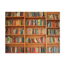Books on Bookshelf Background