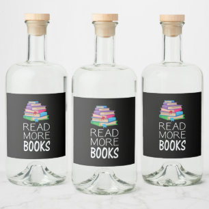 Books - Read More Books Alkoholflaschenetikett
