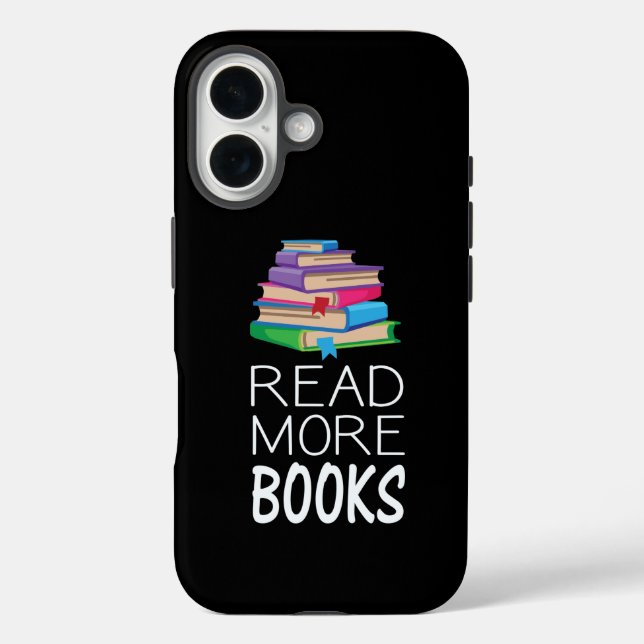 Books - Read More Books iPhone 16 Hülle (Rückseite)
