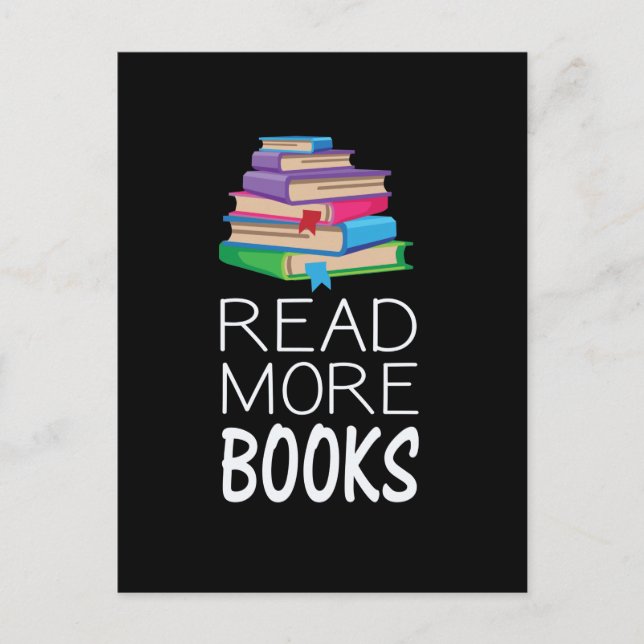 Books - Read More Books Postkarte (Vorderseite)