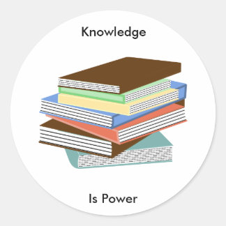 Books_Sticker Runder Aufkleber
