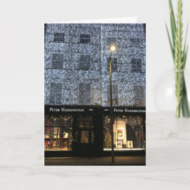 Bookshop Night Fotografy Christmas Fulham Road Karte