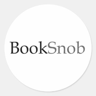 BookSnob-Aufkleber (leicht) Runder Aufkleber
