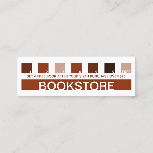 BOOKSTORE Kundenzufriedenheit (Mod-Quadrate) Loya Treuekarte (Vorderseite)