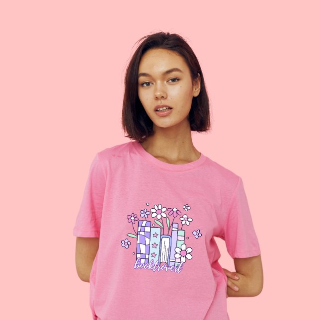 Booktrovert Floral T - Shirt - Niedliche Pastel Bo (Von Creator hochgeladen)